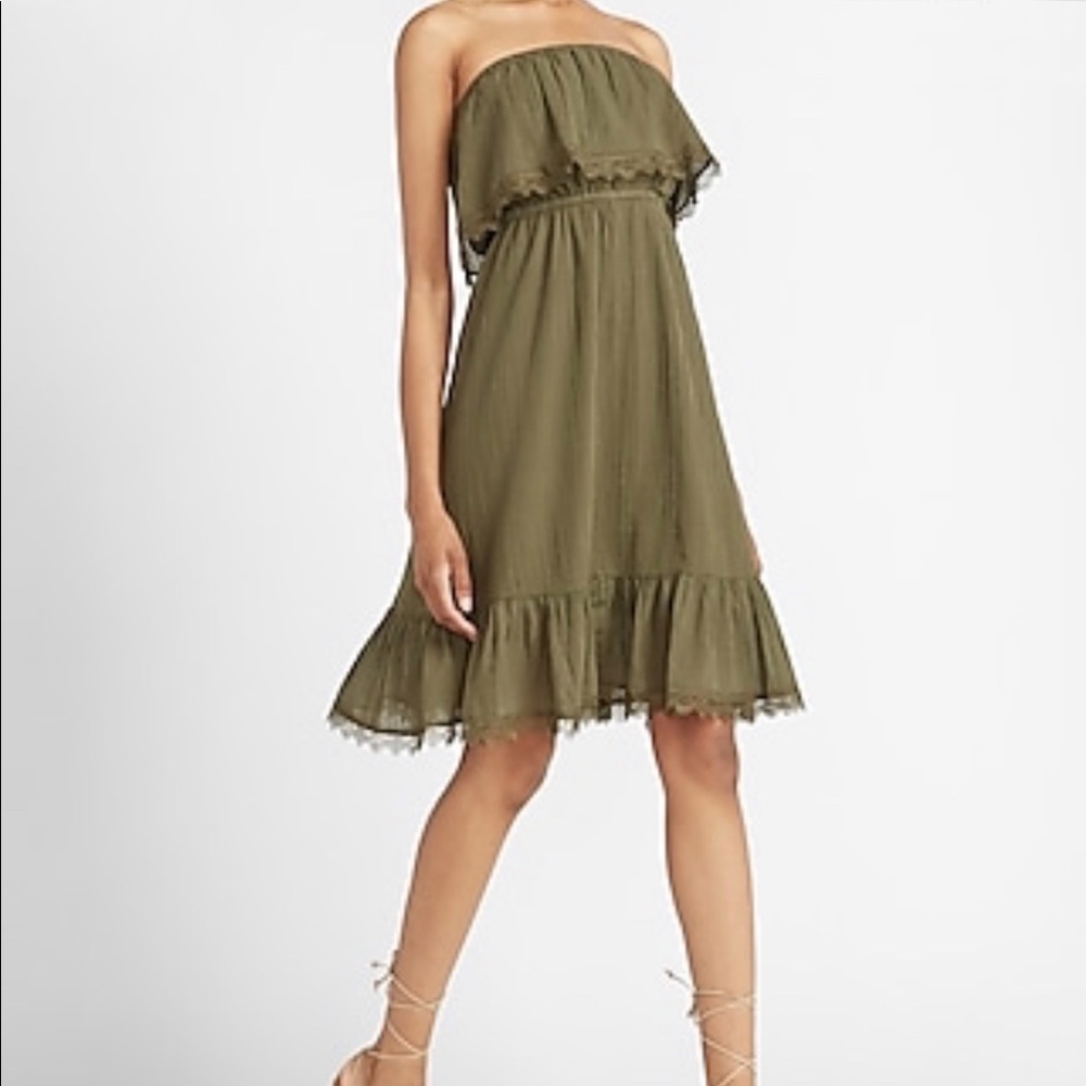 Express Strapless Midi Dress Size XL